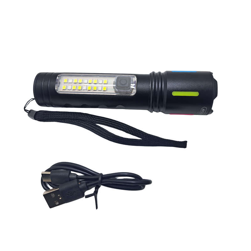 Q-35 Rechargeable Flashlight w Red Sidelight