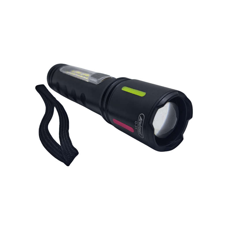 Q-35 Rechargeable Flashlight w Red Sidelight