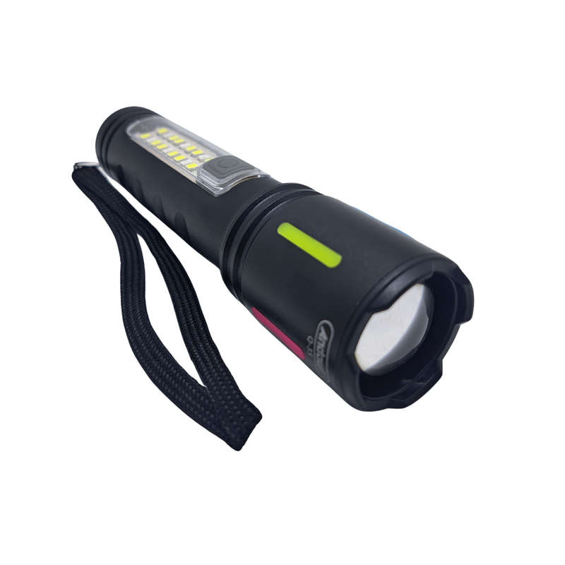 Q-35 Rechargeable Flashlight w Red Sidelight