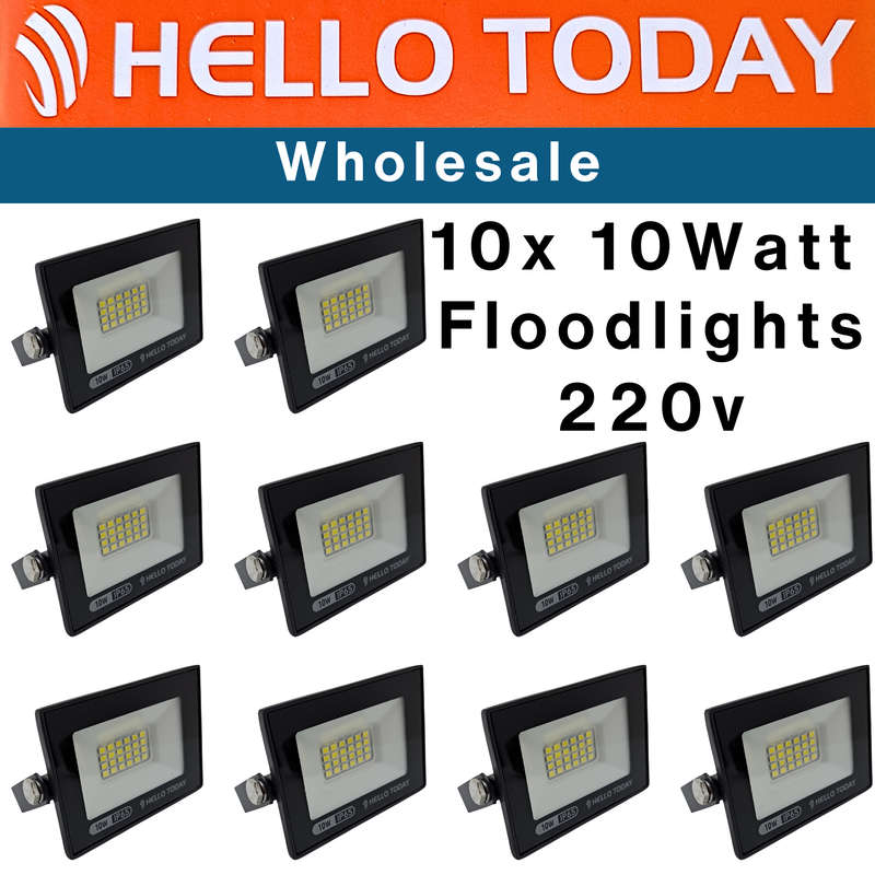 10x 10watt Hello Today Floodlights Wholesale 220v