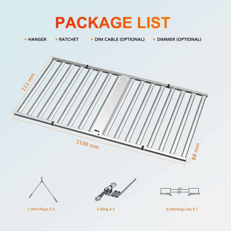 1600W   Full Spectrum Dimmable Indoor Grow Lights