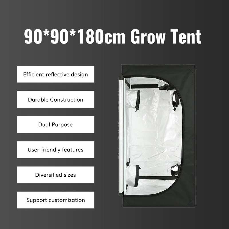 Indoor Grow Tent (90cm x 90cm x 180cm Tall)---TheOneGrow