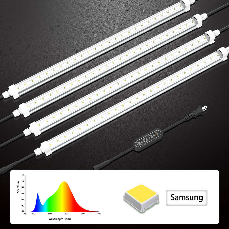 T8 LED Tube Grow Lights 10W X 4PCS for home/garden leafgreen/seedling growth