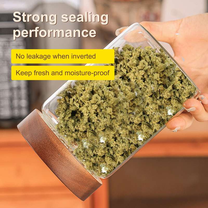 Weed Storage Glass jar---TheOneGrow