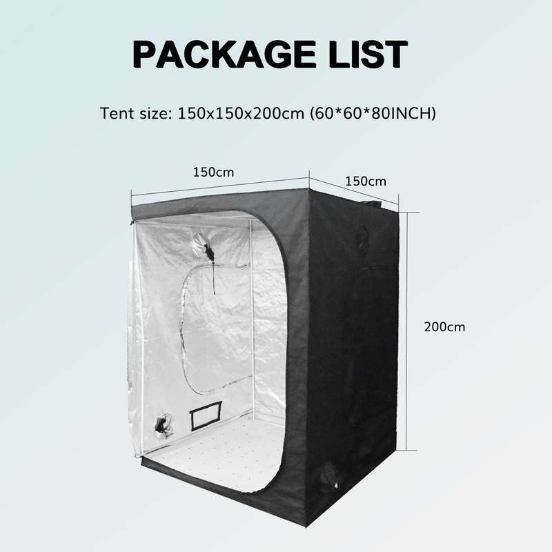 Indoor Grow Tent (150CM x 150CM x 200CM Tall)---TheOneGrow