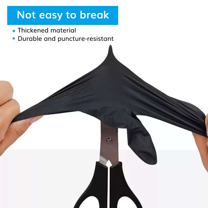 Black Nitrile Gloves---TheOneGrow