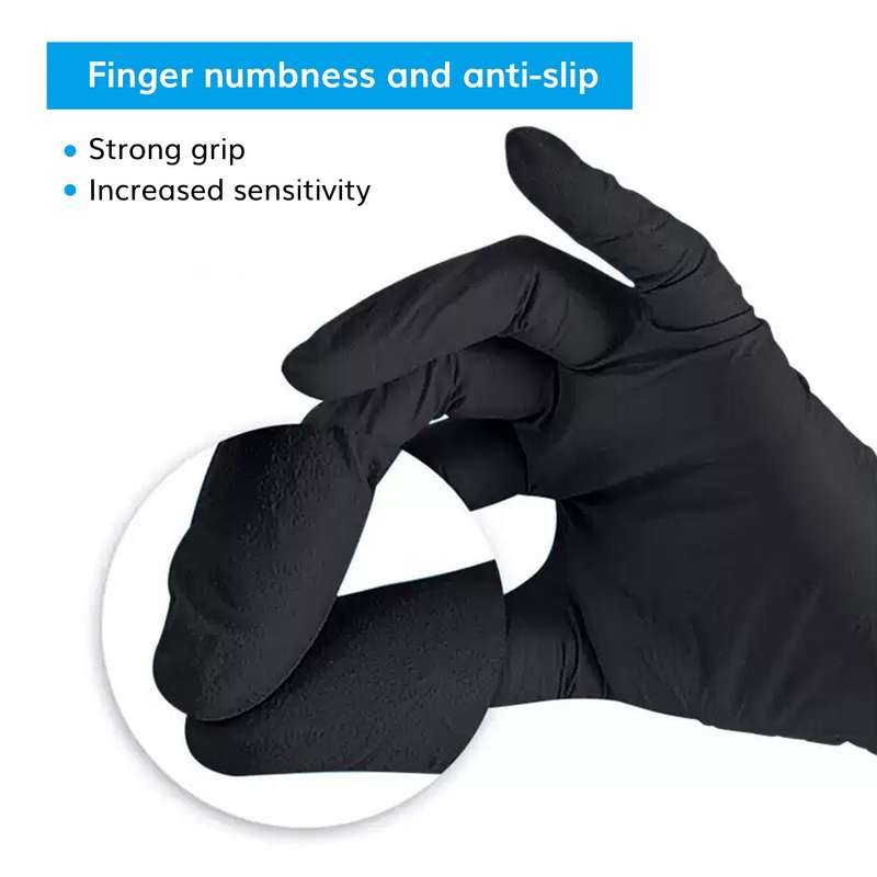 Black Nitrile Gloves---TheOneGrow
