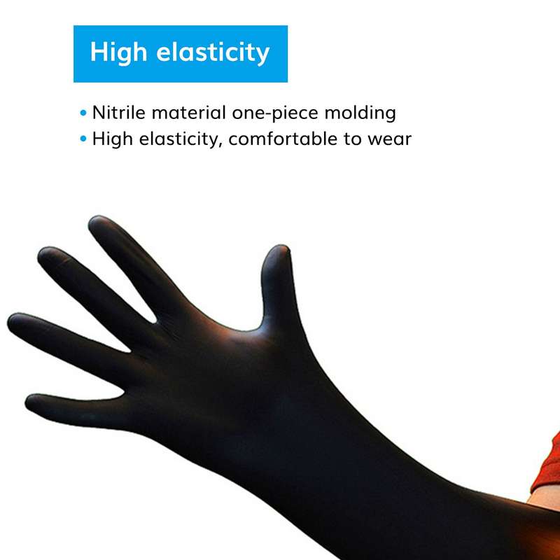 Black Nitrile Gloves---TheOneGrow
