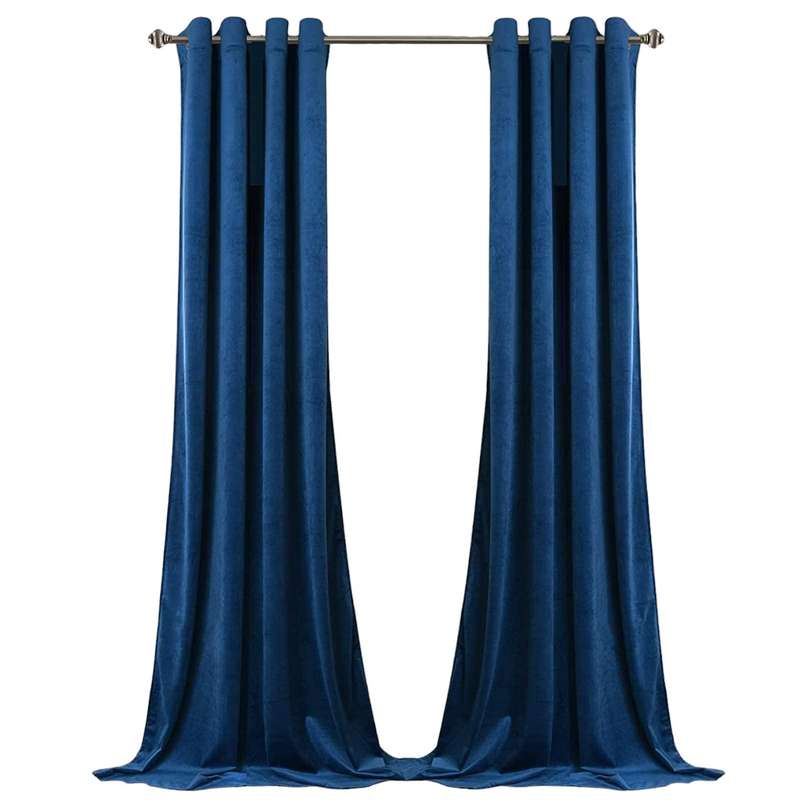 Nu Dekor - 3m Velvet Blackout Eyelet Curtains