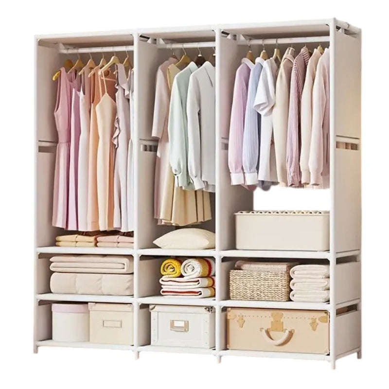 Nu Dekor - Triple Wardrobe Pipe Storage Rack