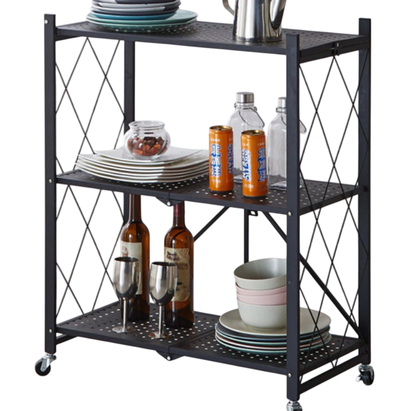 Nu Dekor - 3 Tier Foldable Storage Organizer Rack