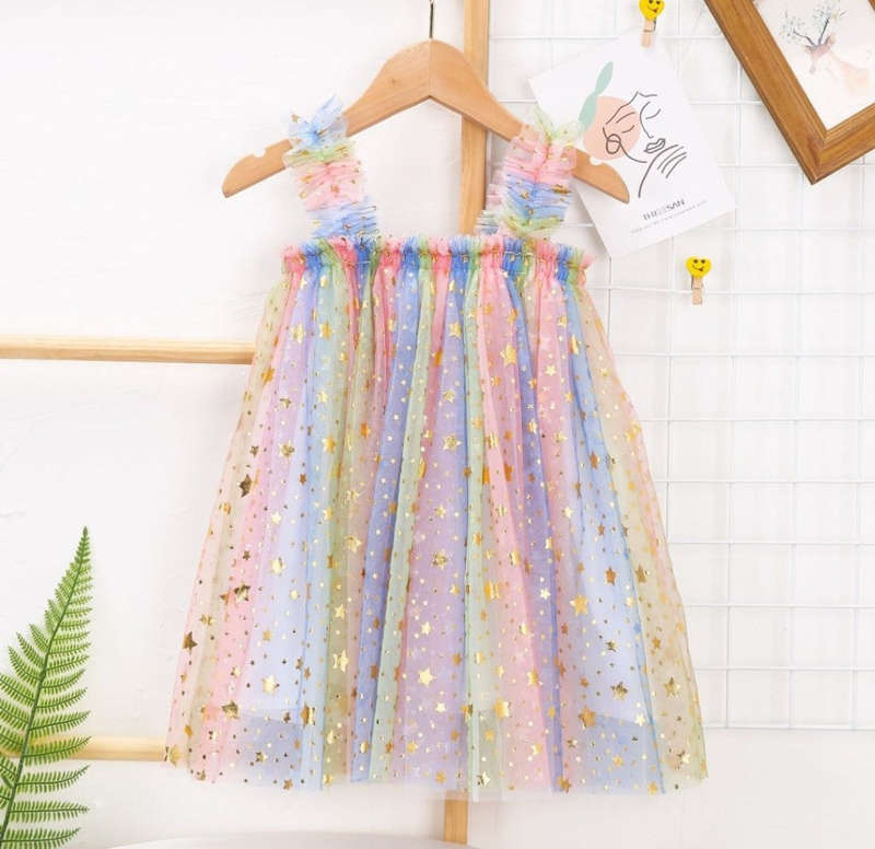 Rainbows and Stars Tulle Dress #1000415