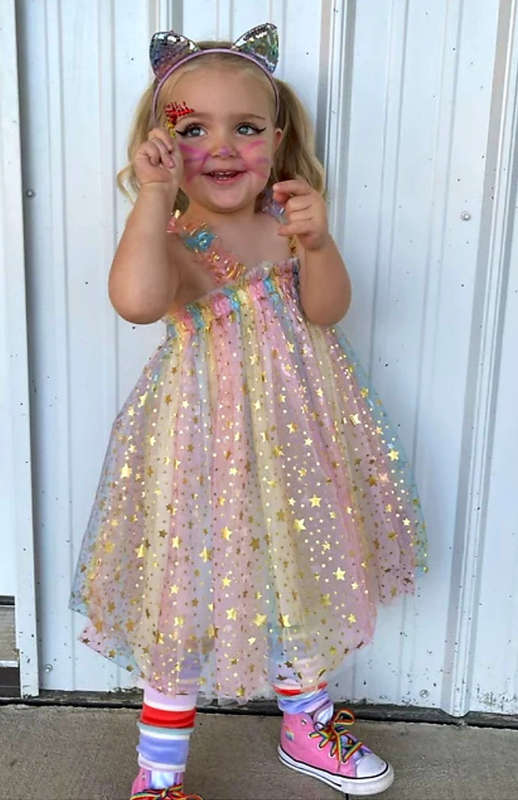 Rainbows and Stars Tulle Dress #1000415