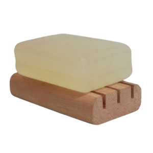 Natural Glycerine Soap Mandarin and Pomegranate - Glycerine soap with rustic soap dish