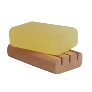 Natural Glycerine Soap Fresh Lemongrass - Glycerine soap with rustic soap dish  SAVE 20%