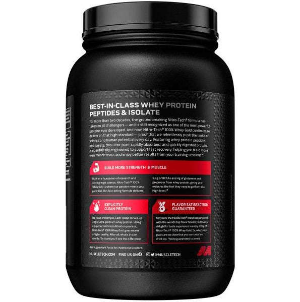 MuscleTech Nitro-Tech 100% Whey Gold - 2.01lbs (907g)