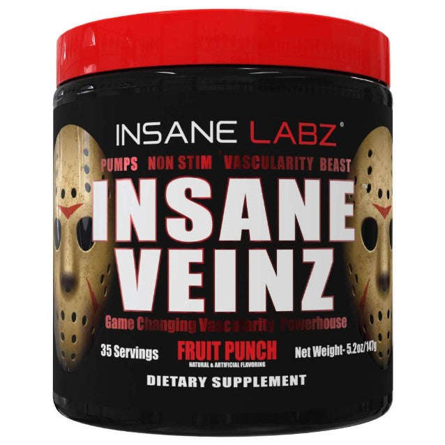 Insane Veinz Non Stimulant Pre-Workout Powder - 147g