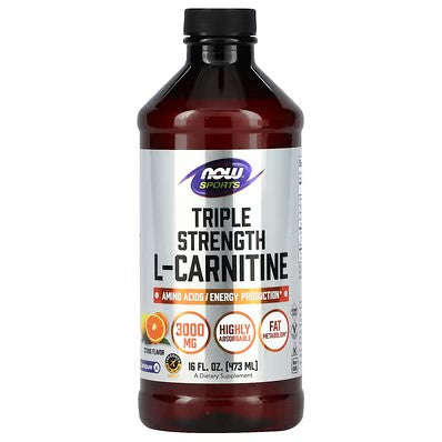 NOW Sports L-Carnitine, Triple Strength Liquid - 473ml/16 fl. oz.