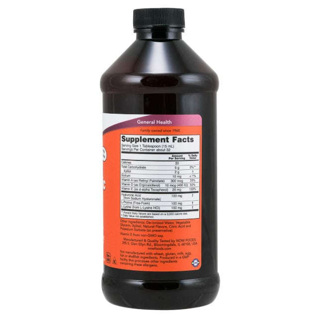 NOW Foods Hyaluronic Acid 100 mg Liquid - 475ml