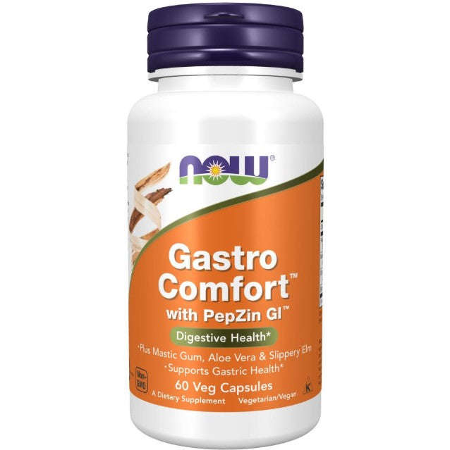 NOW Foods Gastro Comfort with PepZin GI - 60 Veg Capsules