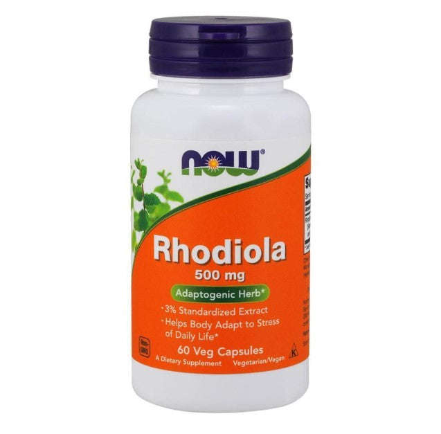 NOW Foods Rhodiola 500mg - 60 Veg Capsules