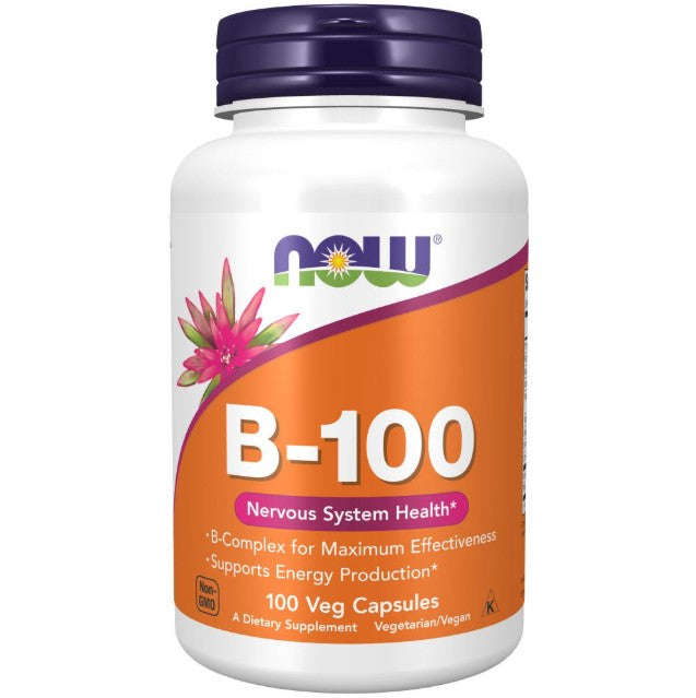 NOW Foods Vitamin B-100 - 100 Veg Capsules