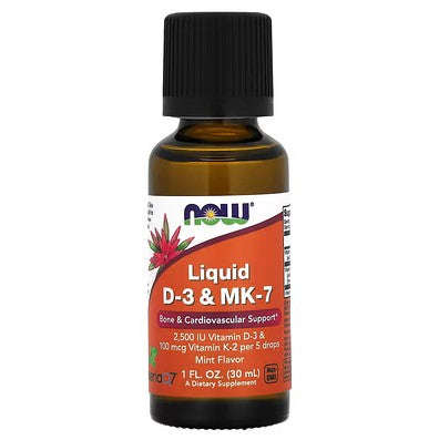 NOW Foods Liquid D-3 & MK-7 - 30ml