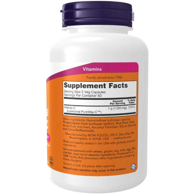 NOW Foods Liposomal Vitamin C - 120 Veg Capsules