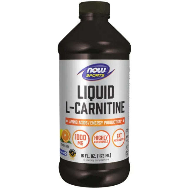 NOW Sports L-Carnitine Liquid 1000 mg - 473ml/16 fl. oz.