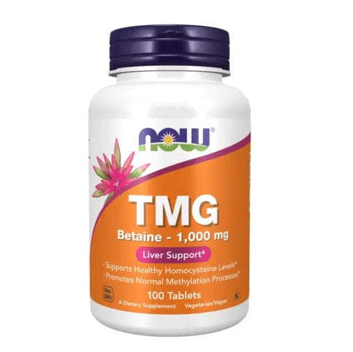 NOW Foods TMG Betaine 1,000 mg - 100 Tablets