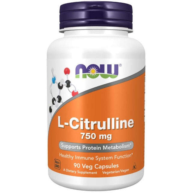 NOW Foods L-Citrulline 750 mg - 90 Veg Capsules