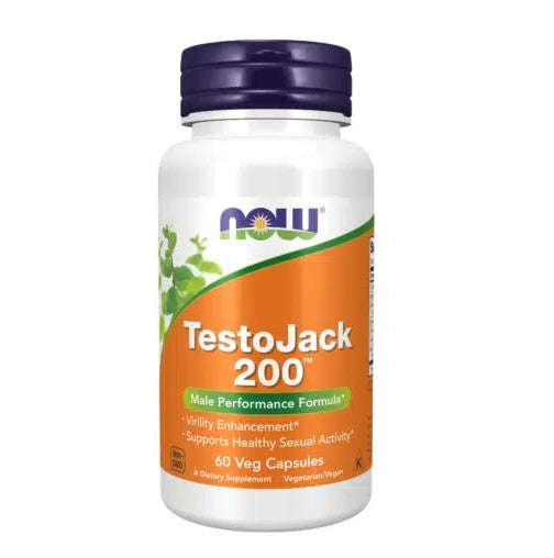 NOW Foods TestoJack 200 Extra Strength - 60 Veg Capsules