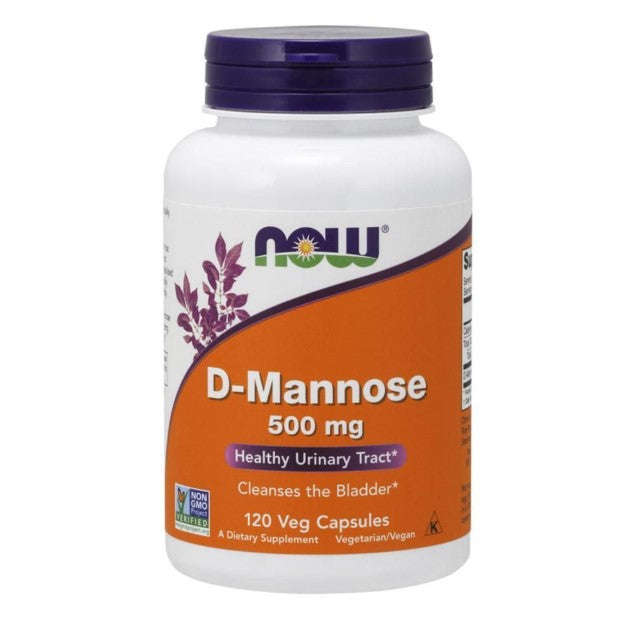 NOW Foods D-Mannose 500 mg - 120 Veg Capsules