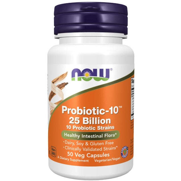 NOW Foods Probiotic-10 25 Billion - 50 Veg Capsules