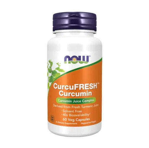 NOW Foods CurcuFRESH Curcumin - 60 Veg Capsules
