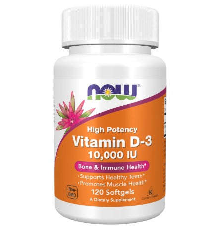 NOW Foods Vitamin D-3 10,000 IU - 120 Softgels