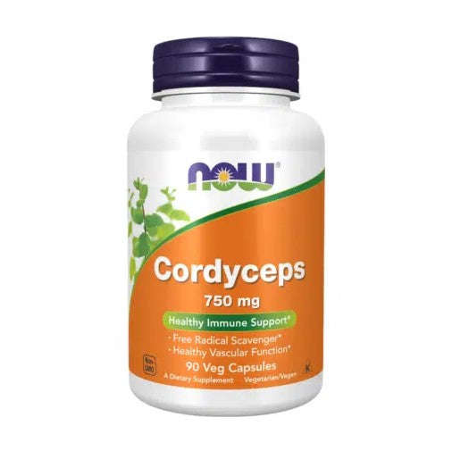 NOW Foods Cordyceps 750 mg - 90 Veg Capsules