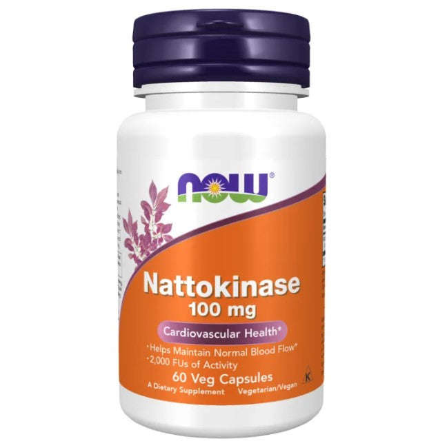 NOW Foods Nattokinase 100mg - 60 Veg Capsules