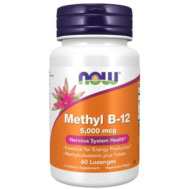 NOW Foods Methyl B-12 5,000 mcg - 60 Lozenges