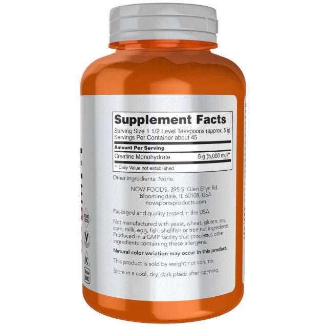 NOW Sports Creatine Monohydrate Powder - 227g