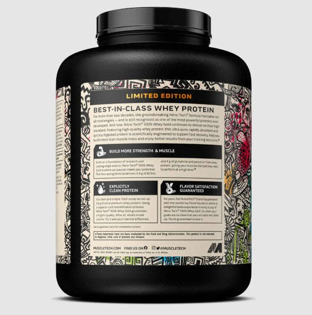 MuscleTech Nitro Tech 100% Whey Gold - 5lbs (2.26kg)