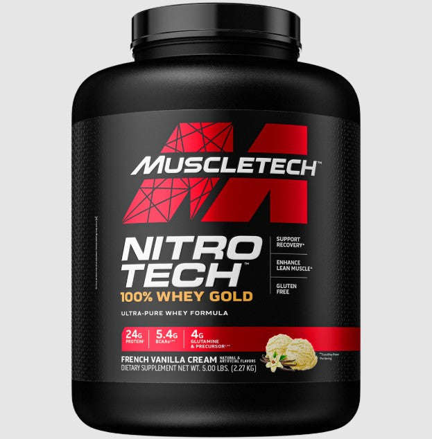 MuscleTech Nitro Tech 100% Whey Gold - 5lbs (2.26kg)