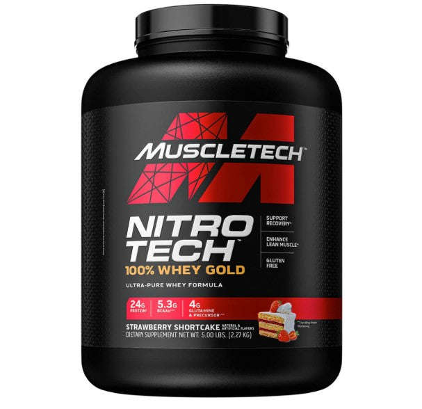MuscleTech Nitro Tech 100% Whey Gold - 5lbs (2.26kg)