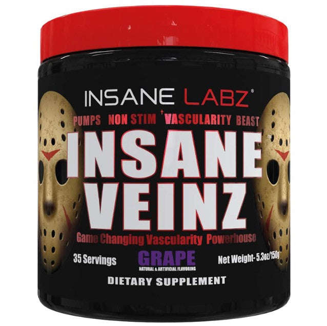 Insane Veinz Non Stimulant Pre-Workout Powder - 147g
