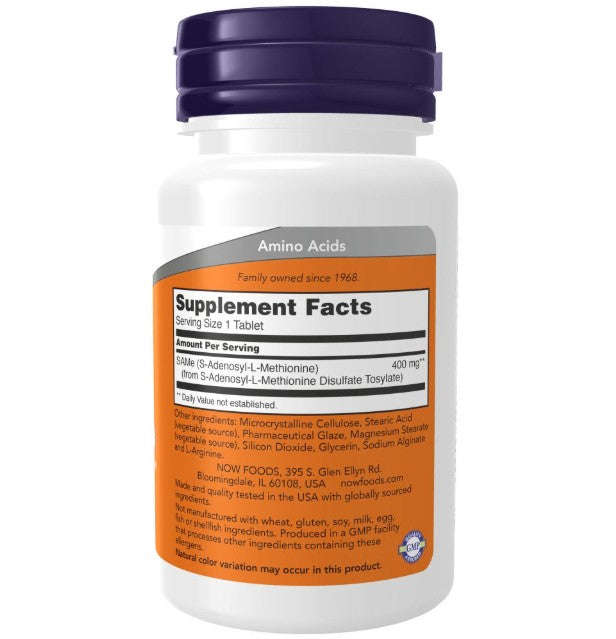 NOW Foods SAMe 400 mg - 30 Tablets