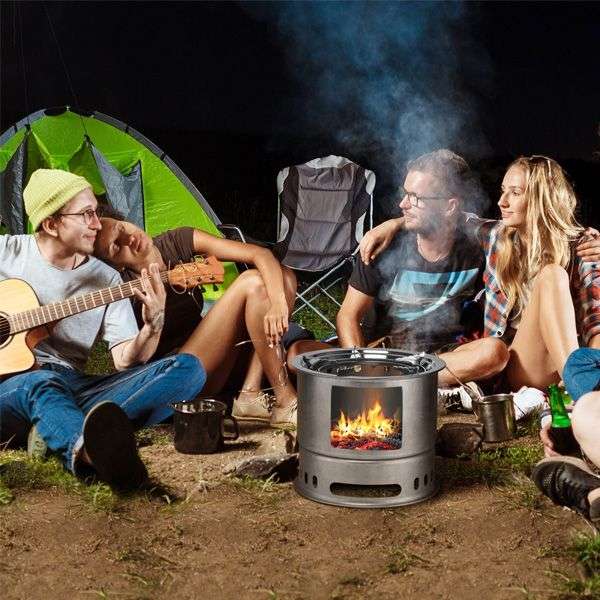 Portable Stainless Steel Wood Burning Stove