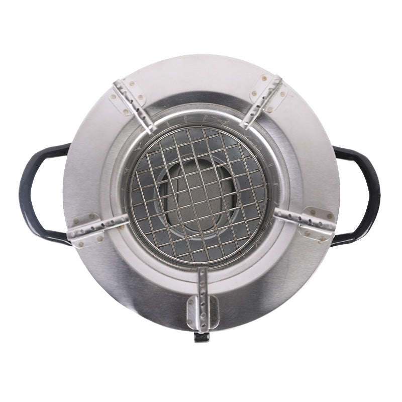 Modern Stainless Steel Charcoal Stove & Braai - Mbaula FX-9191