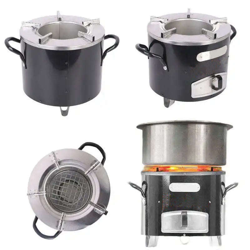Modern Stainless Steel Charcoal Stove & Braai - Mbaula FX-9191