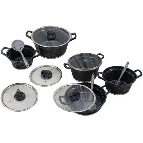 Bosch Regina Die Cast Aluminum Non-Stick 10 Piece Cookware Set & 3 Utensils