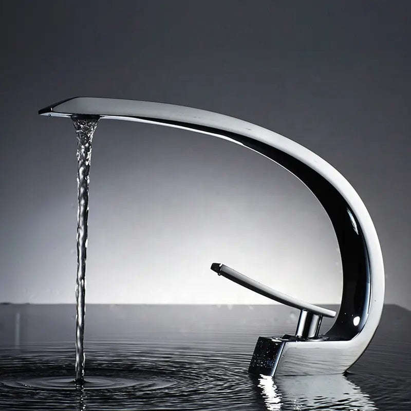 LMA Essentials High Bend Luxury Stainless Steel Bathroom Basin Mixer
